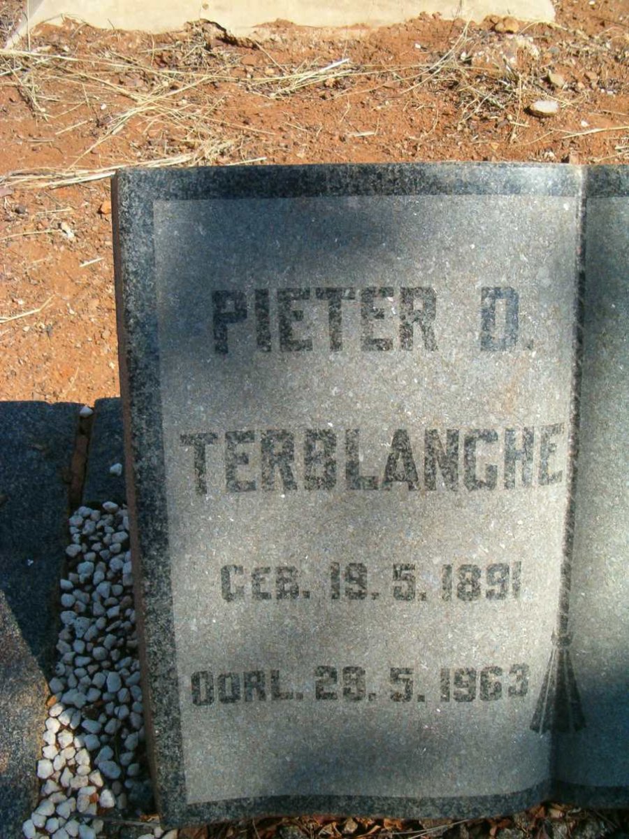 TERBLANCHE Pieter D. 1891-1963