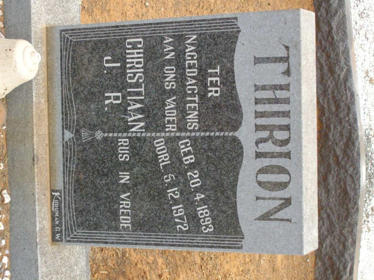 THIRION Christiaan J.R. 1893-1972