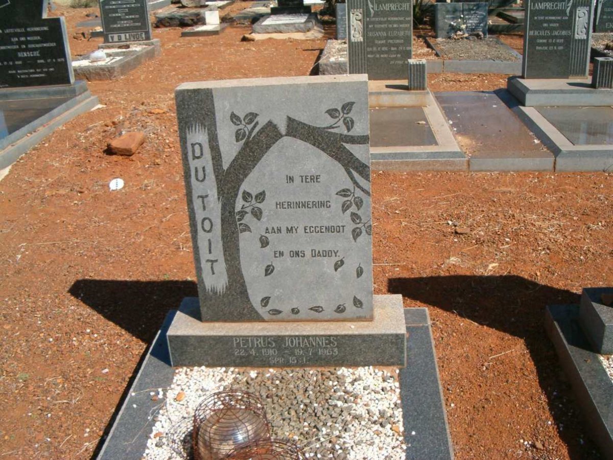 TOIT Petrus Johannes, du 1910-1963