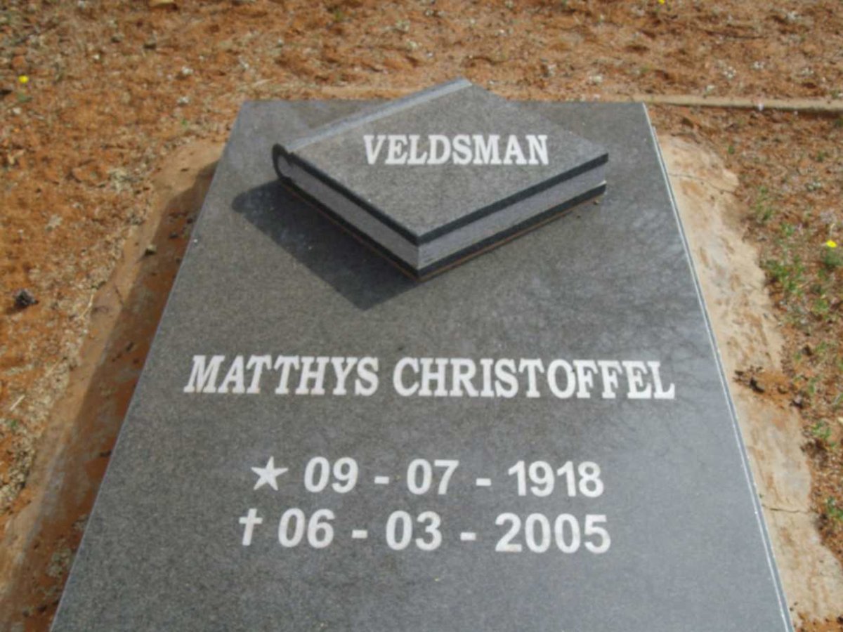 VELDSMAN Matthys Christoffel 1918-2005