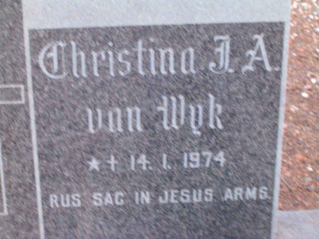 WYK Christina J.A., van 1974-1974