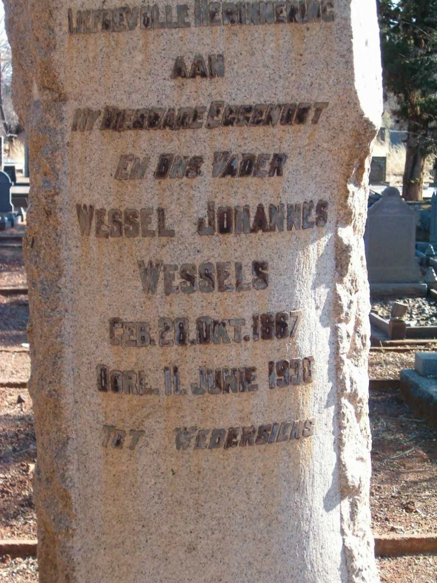 WESSELS Wessel Johannes 1867-1930