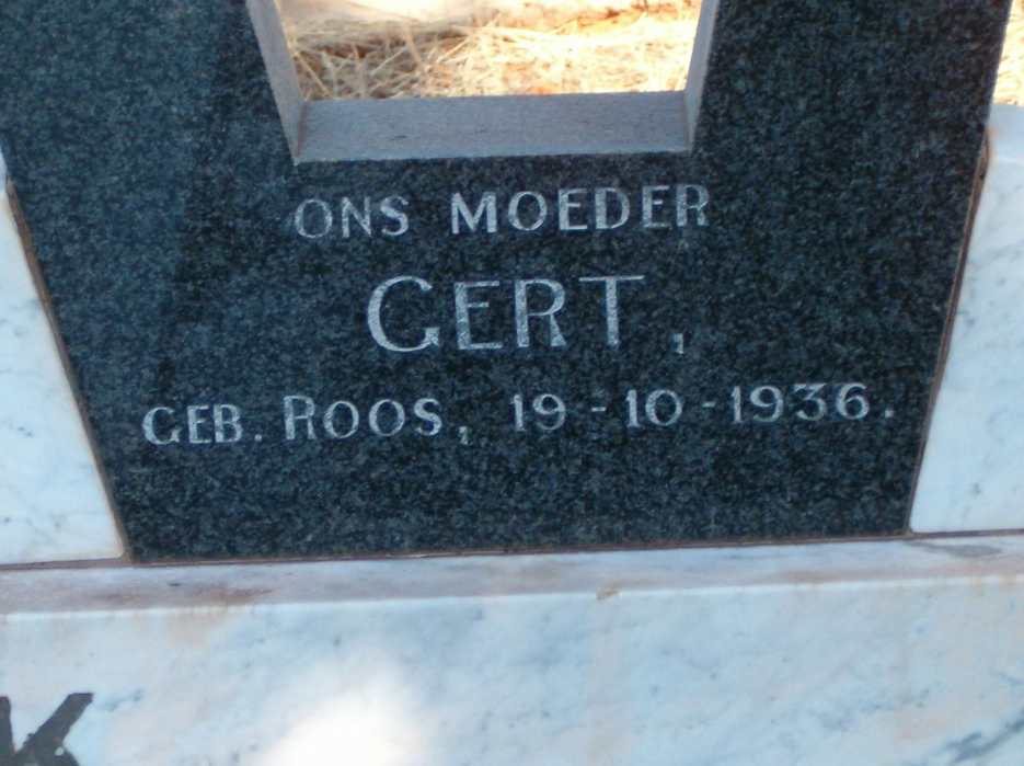 WYK Gert, van nee ROOS 1936-