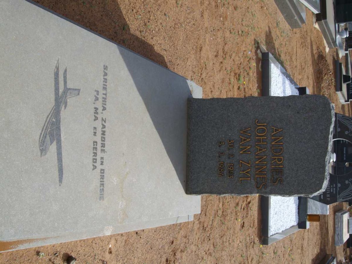 ZYL Andries Johannes, van 1953-1984
