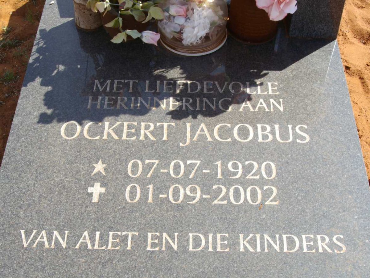 ? Ockert Jacobus 1920-2002