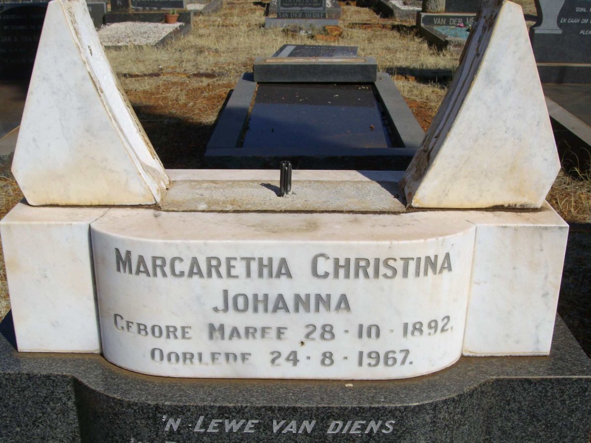 ? Margaretha Christina Johanna nee MAREE 1892-1967