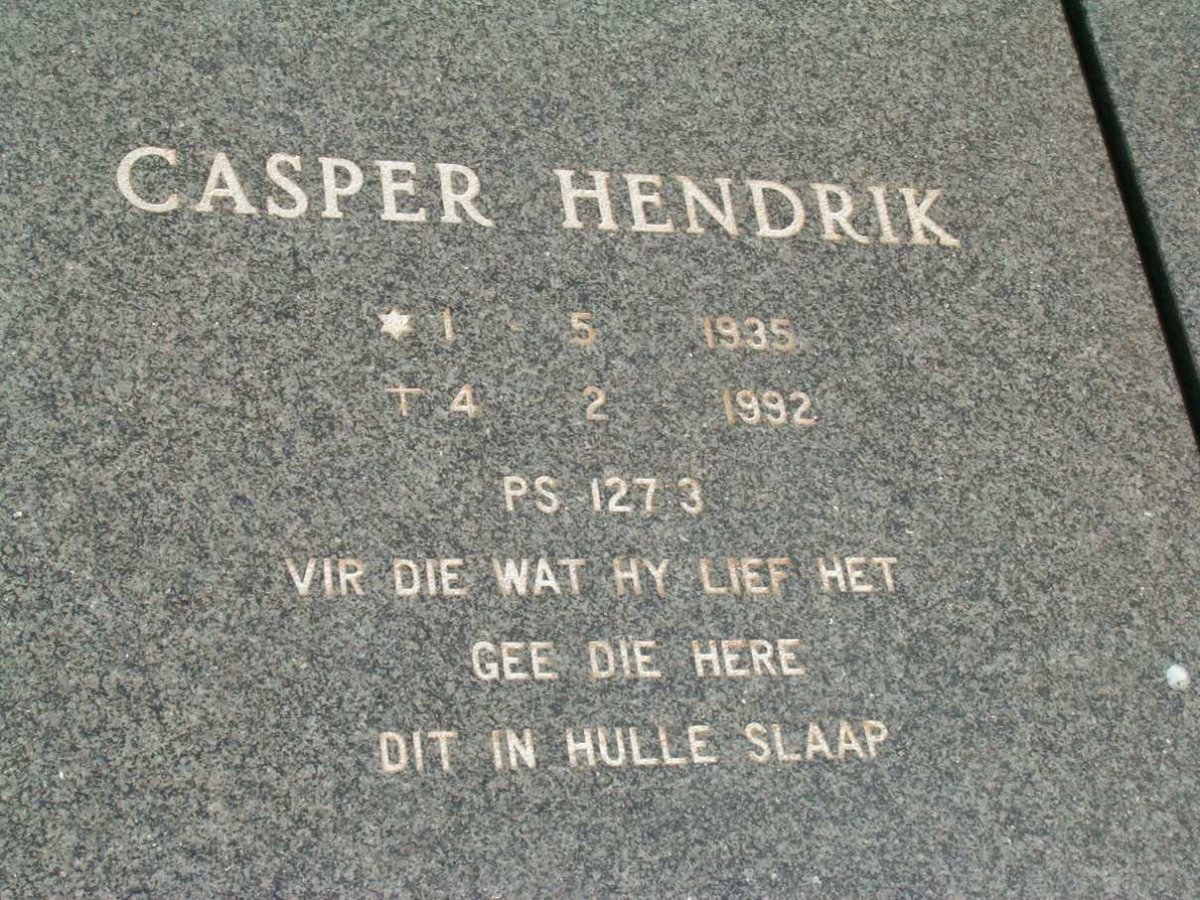 ? Casper Hendrik 1935-1992