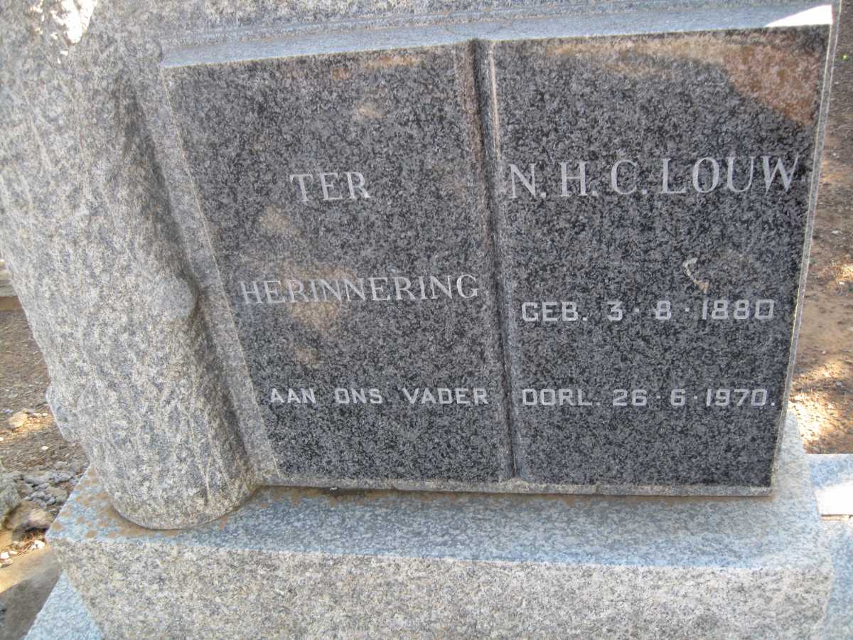 LOUW N.H.C.1880-1970