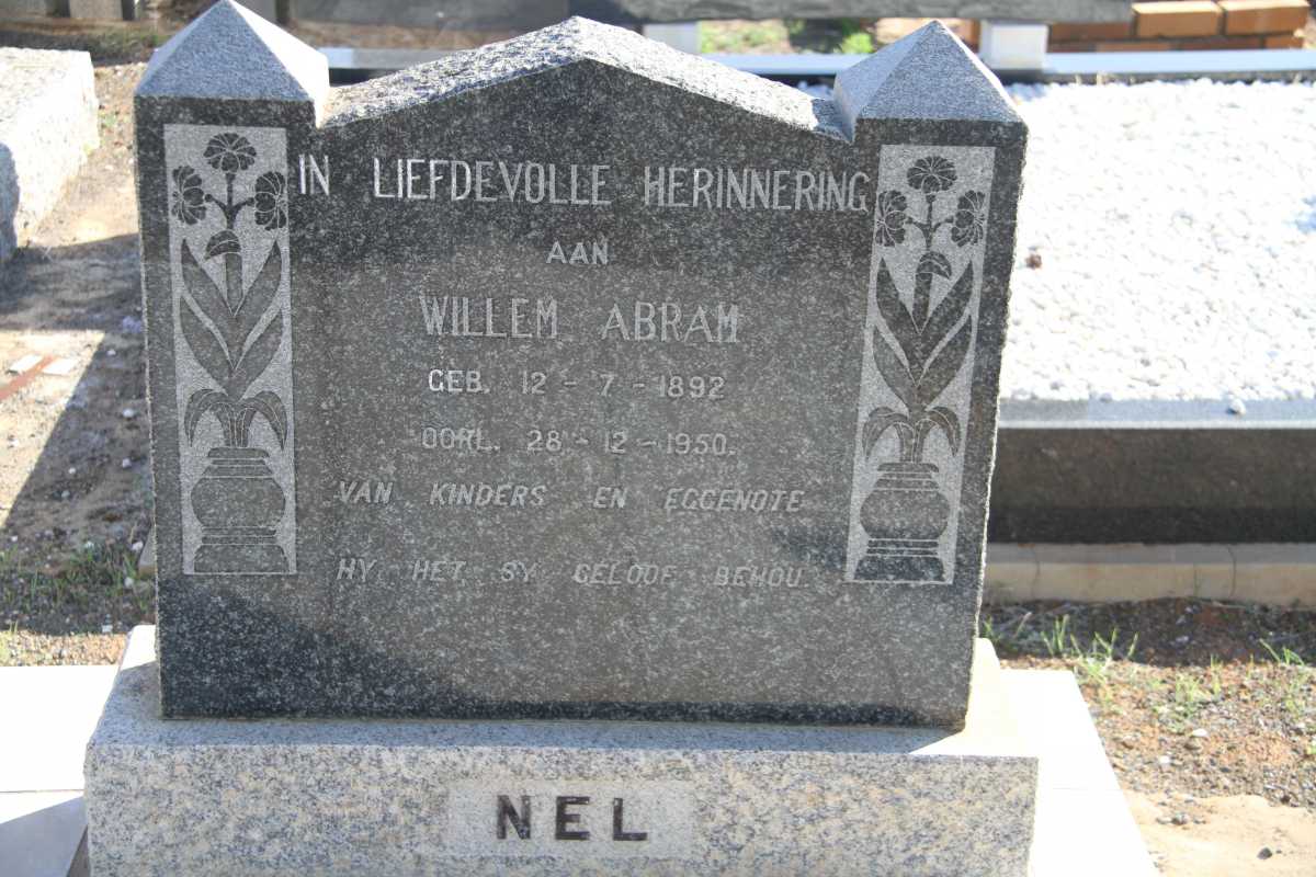 NEL Willem Abram 1892-1950