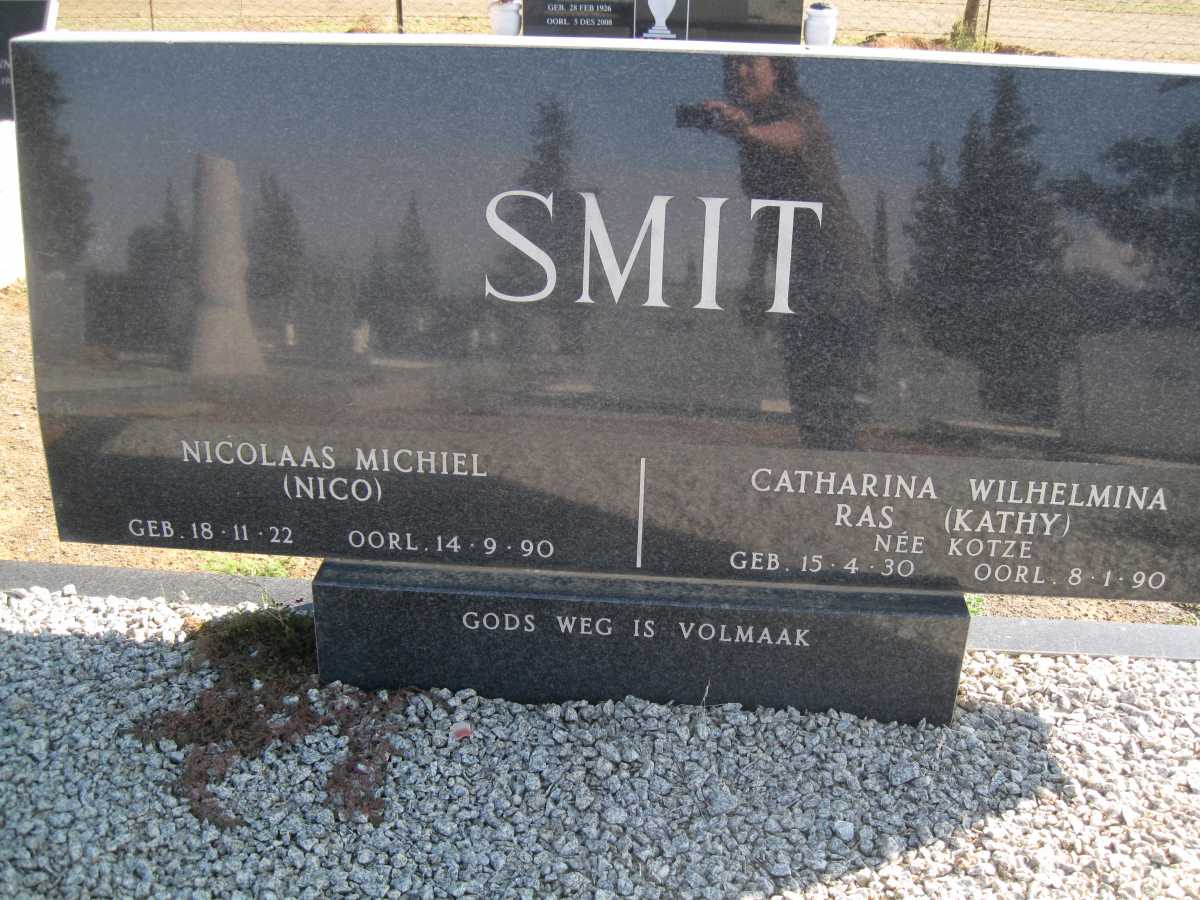 SMIT Nicolaas Michiel 1922-1990 &amp; Catharina Wilhelmina Ras KOTZE 1930-1990