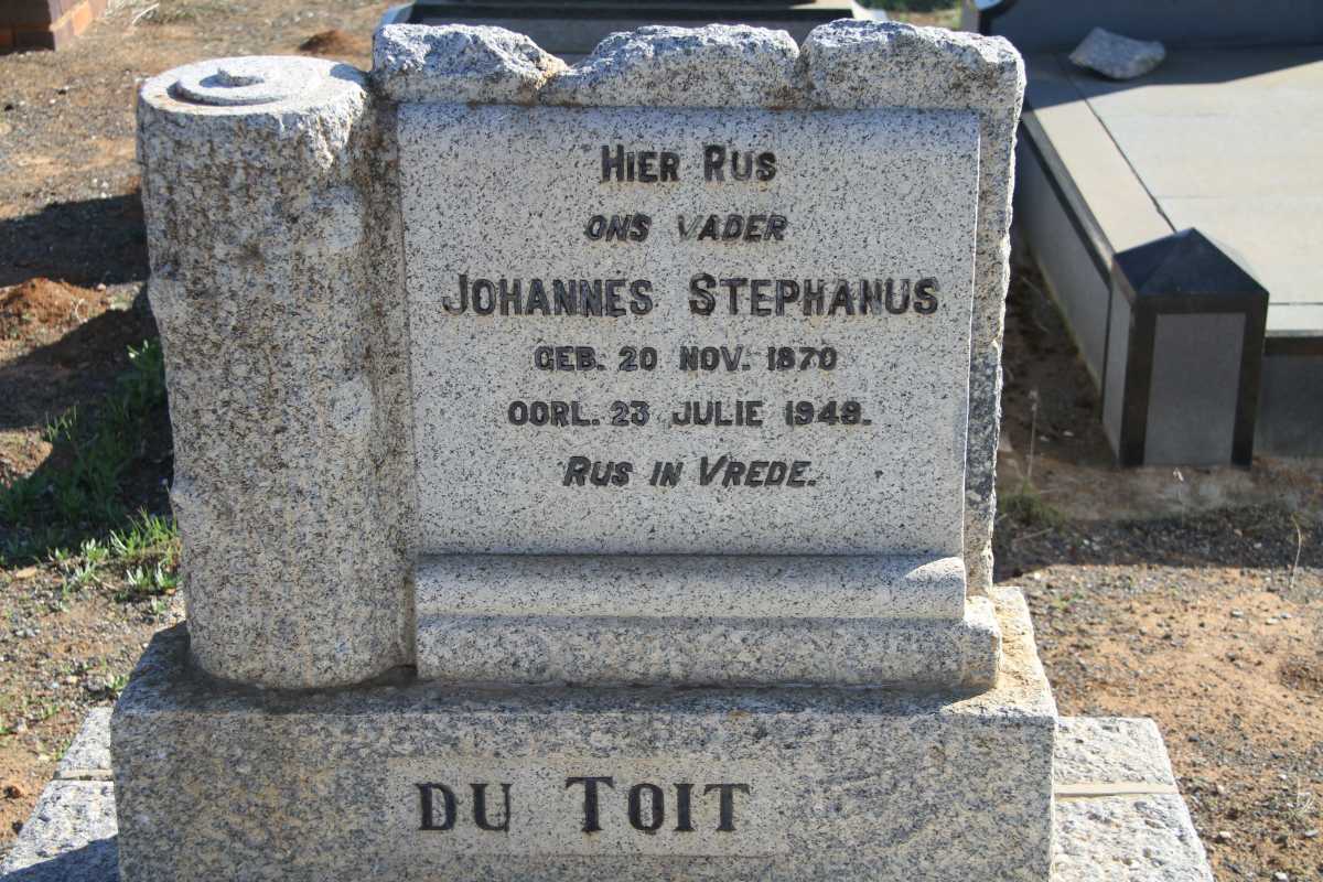 TOIT Johannes Stephanus, du 1870-1948