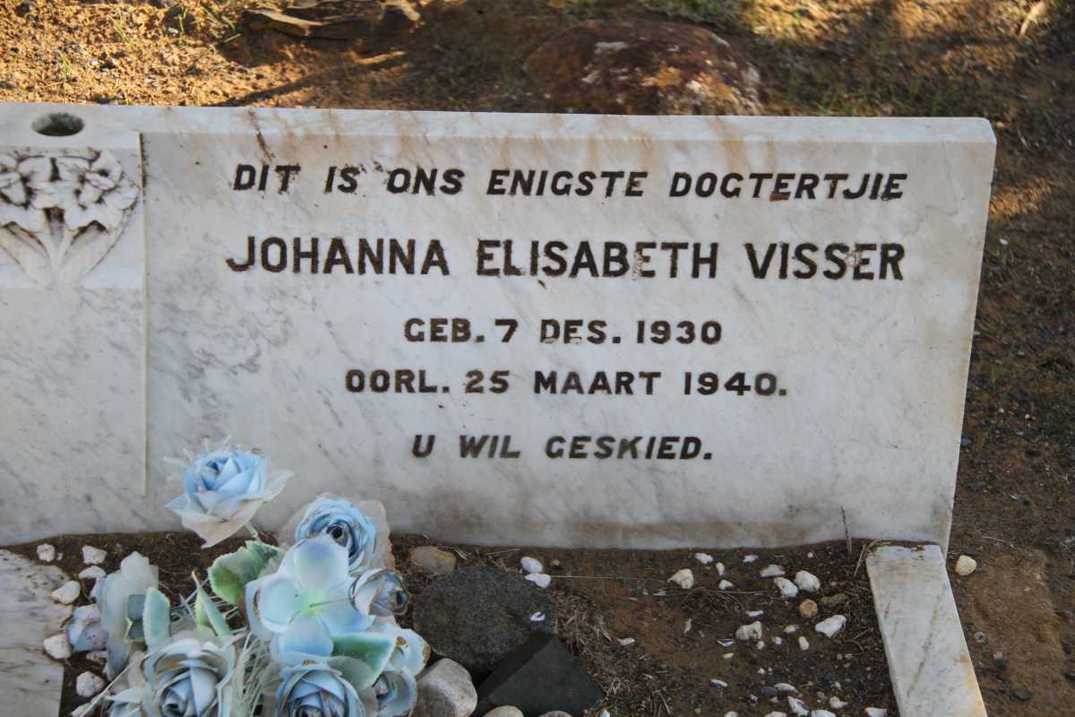 VISSER Johanna Elizabeth 1930-1940