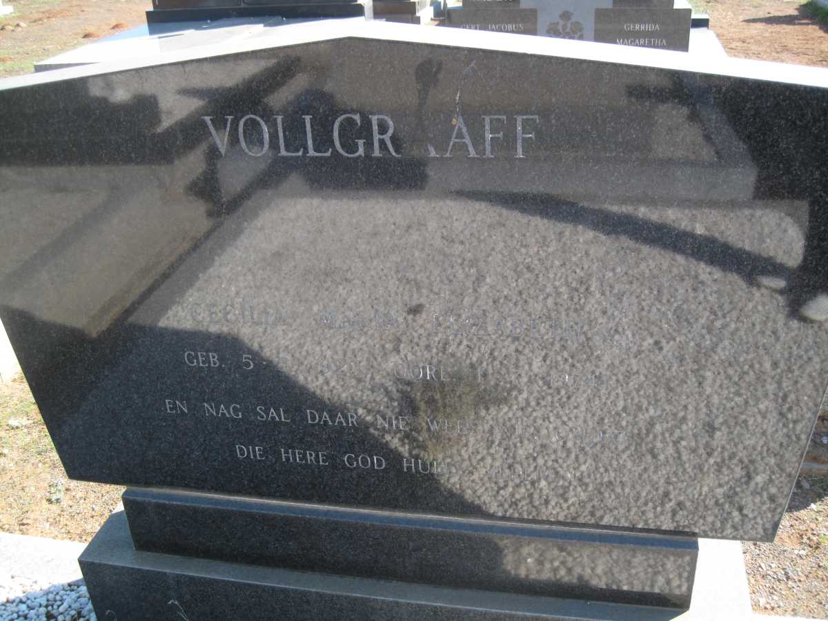 VOLLGRAAFF Cecilia Maria Elizabeth 1920-1974