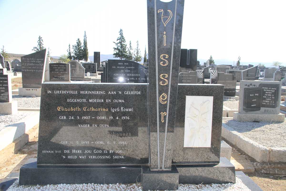 VISSER Albertus Barend Johannes 1893-1988 &amp; Elizabeth Catharina LOUW 1907-1976