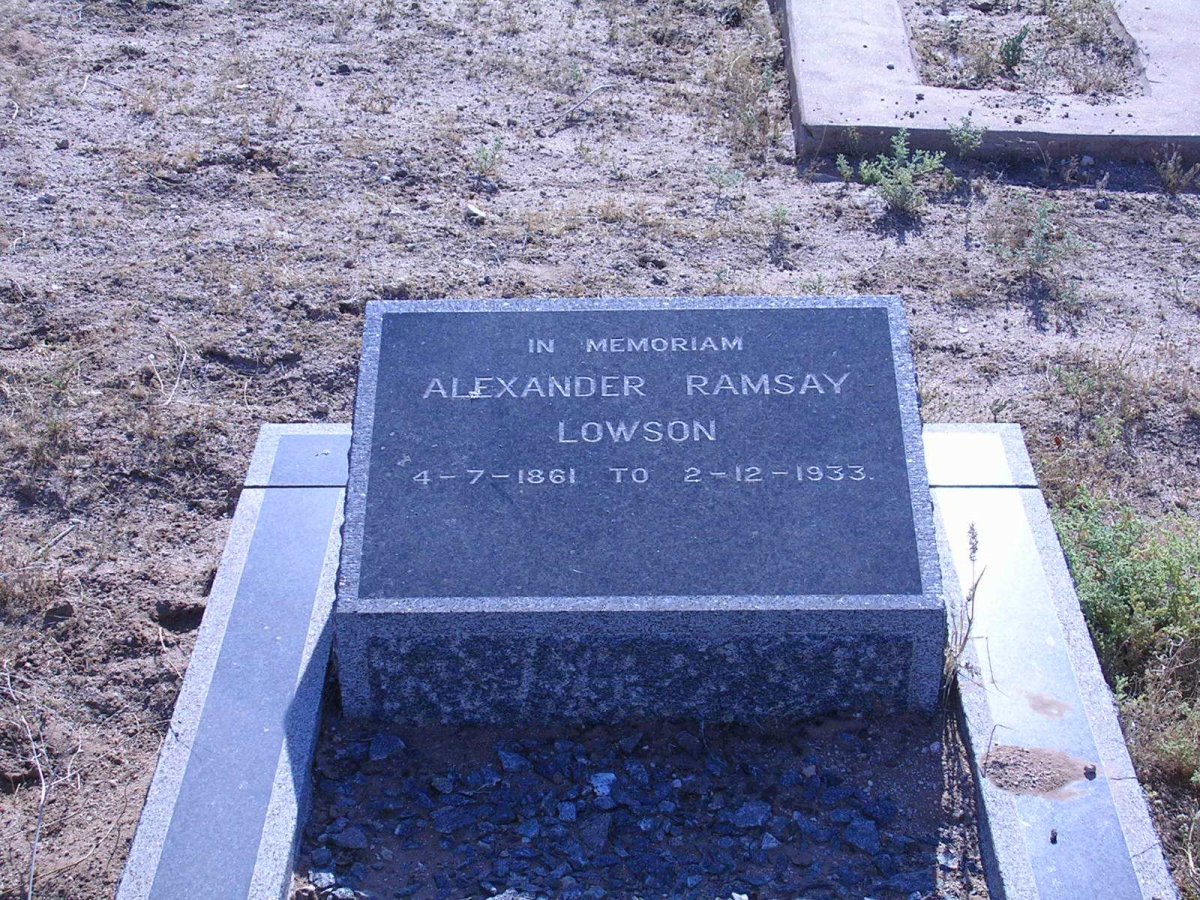 LOWSON Alexander Ramsay 1861-1933