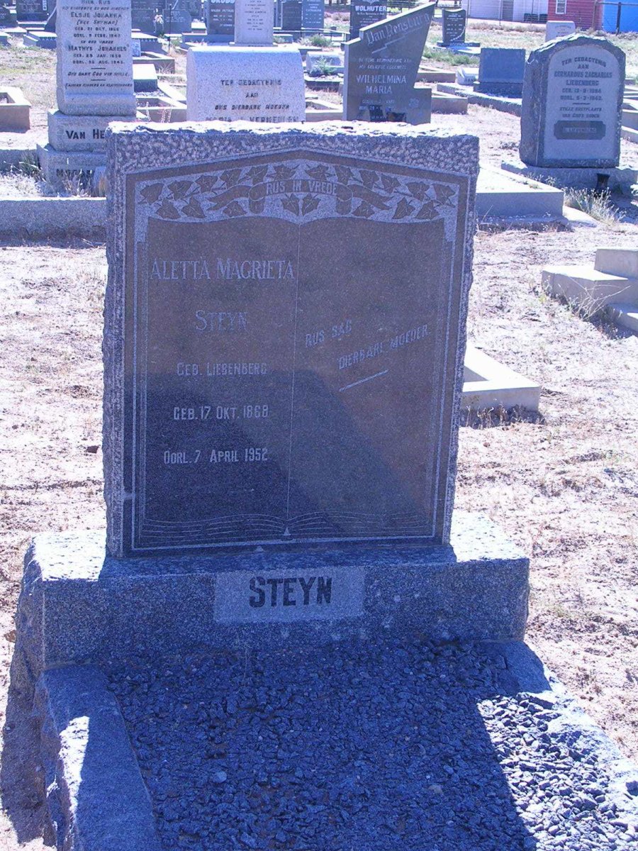 STEYN Aletta M. 1868-1952