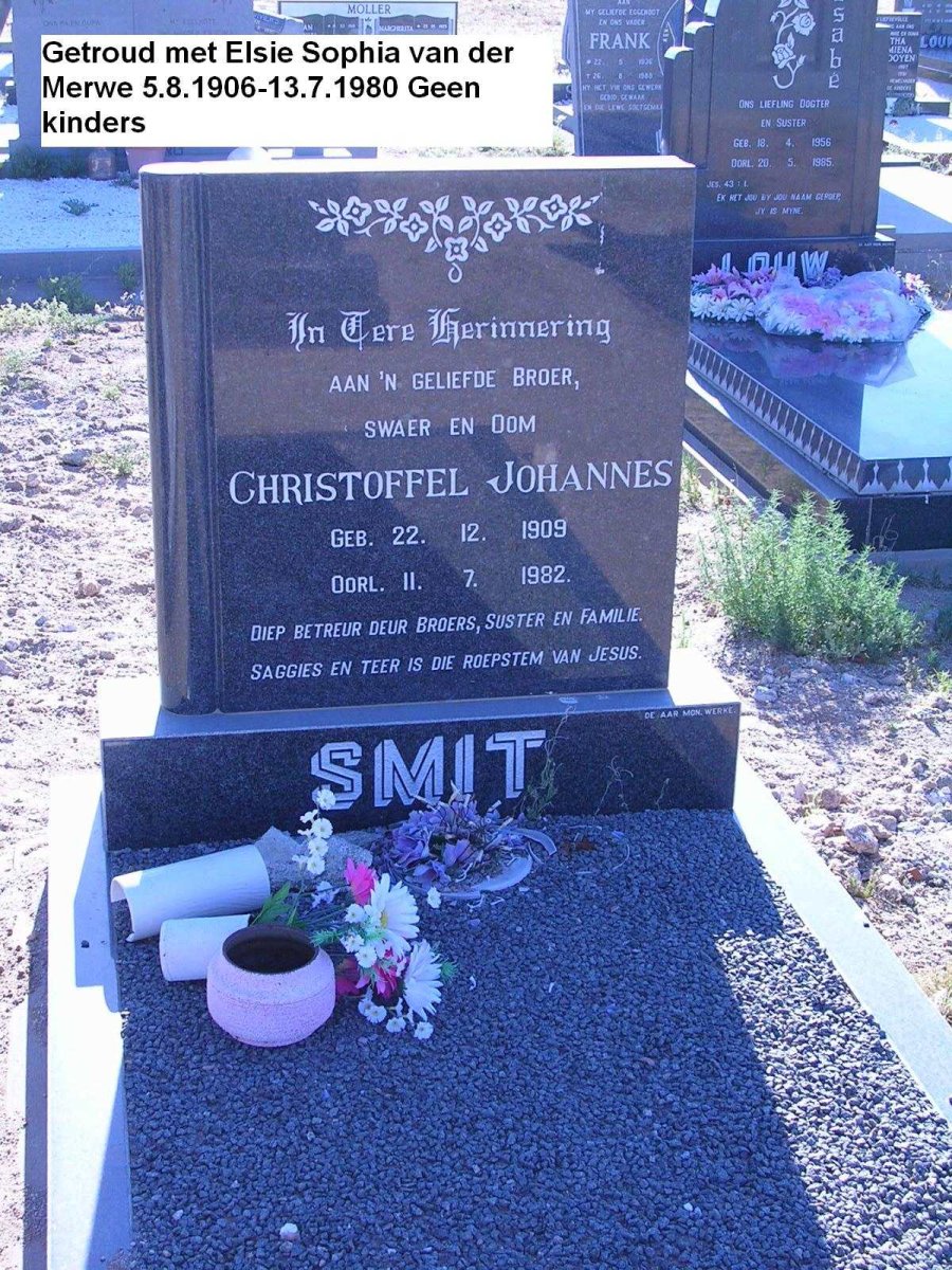 SMIT Christoffel Johannes  1909-1982