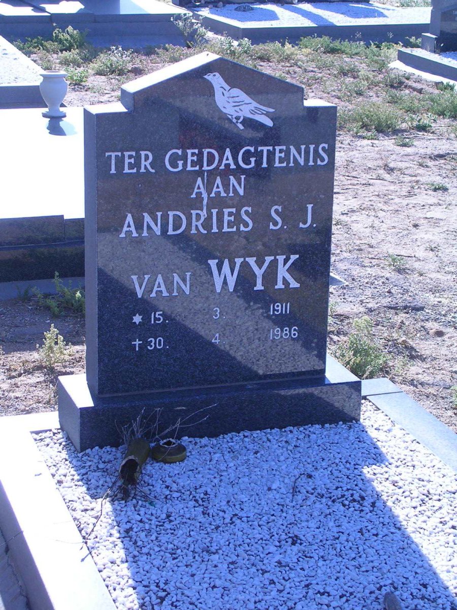 WYK Andries S.J., van 1911-1986