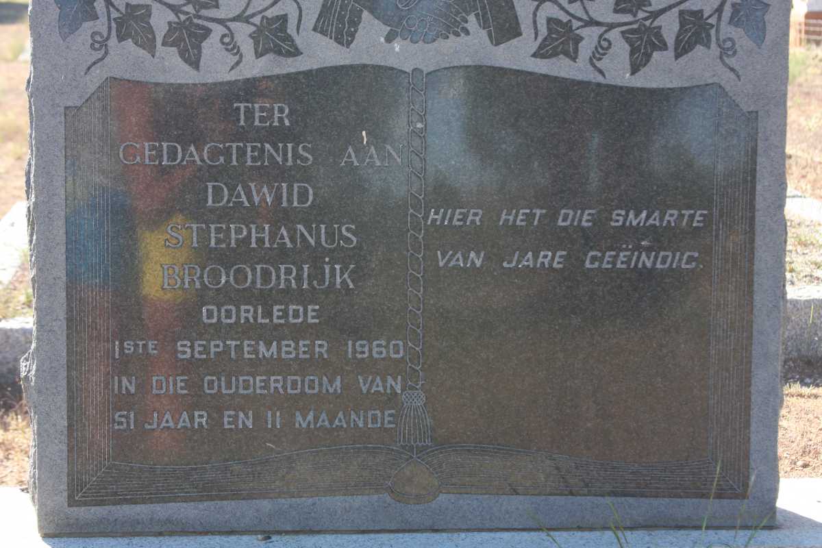 BROODRYK Dawid Stephanus -1960