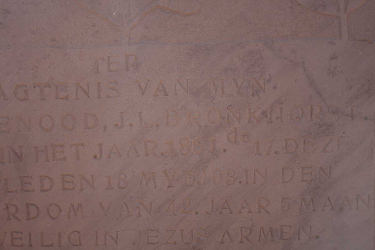 BRONKHORST J.L. 1861-1903