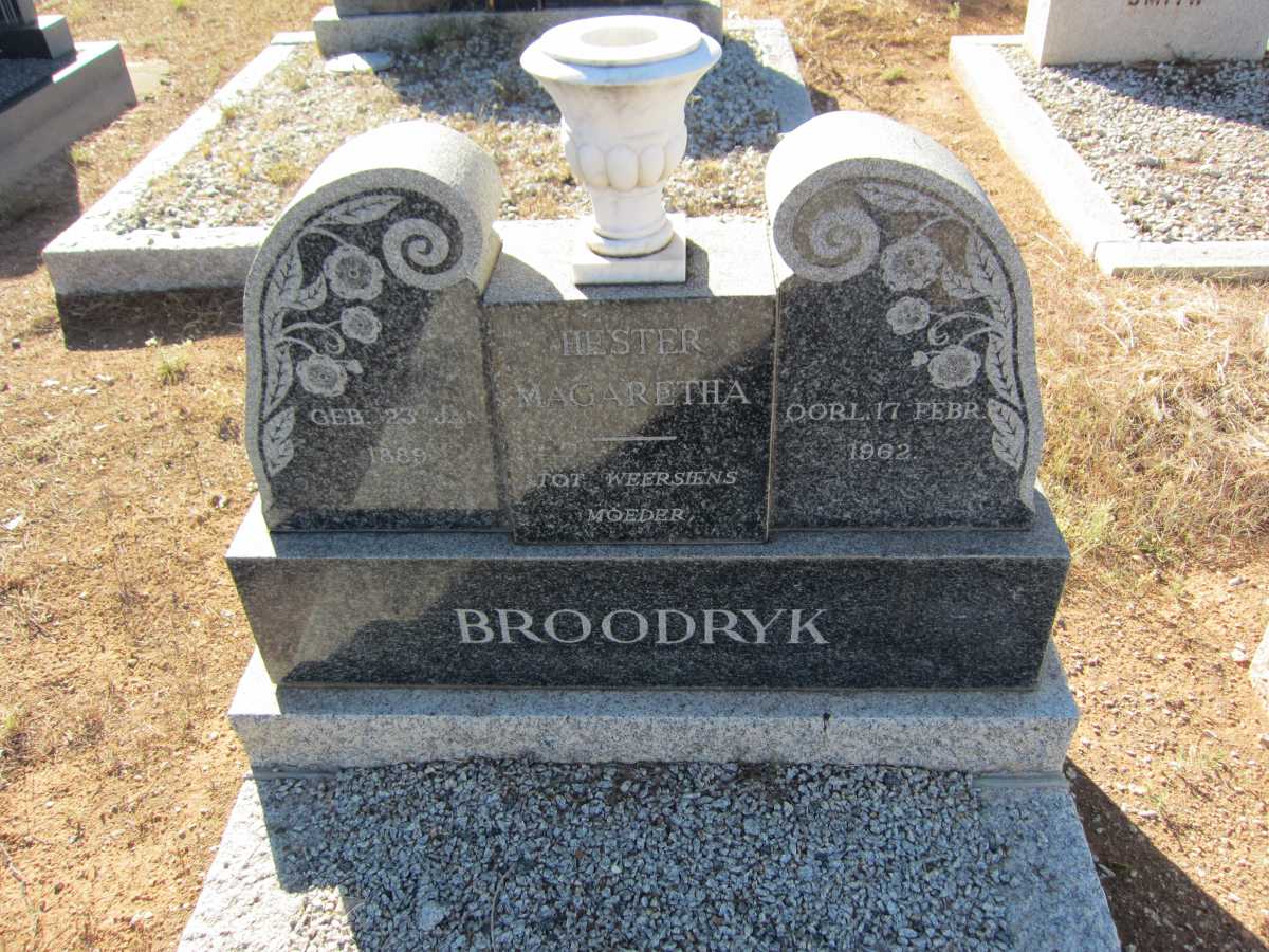 BROODRYK Hester Magaretha 1889-1962