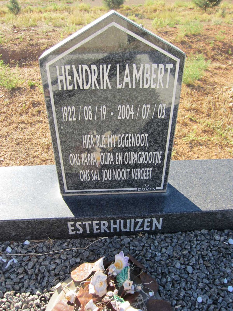 ESTERHUIZEN Hendrik Lambert 1922-2004