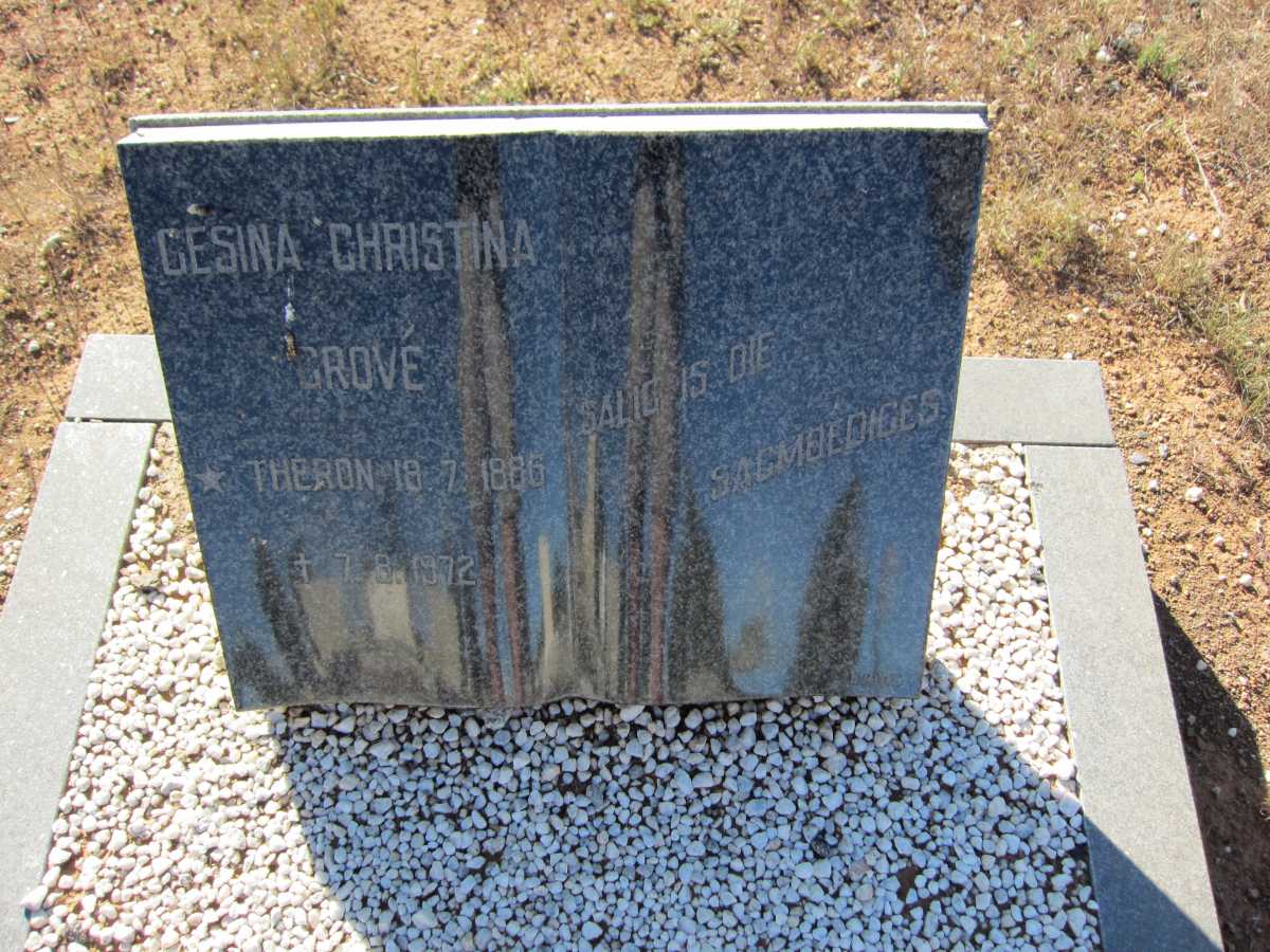 GROVE Gesina Christina nee THERON 1886-1972