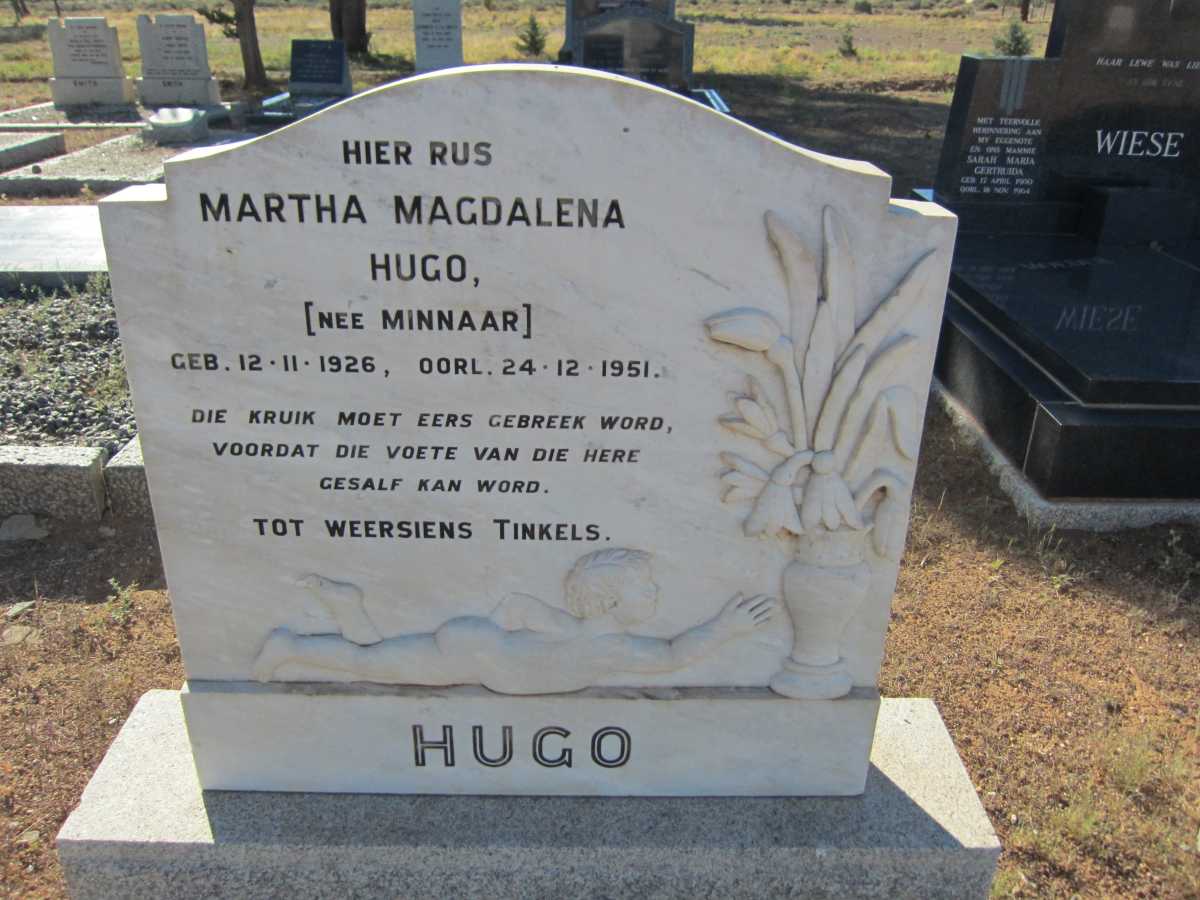HUGO Martha Magdalena nee MINNAAR 1926-1951