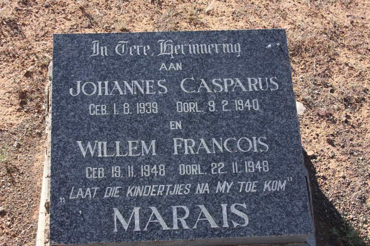 MARAIS Johannes Casparus 1939-1940 :: MARAIS Willem Francois 1948-1948