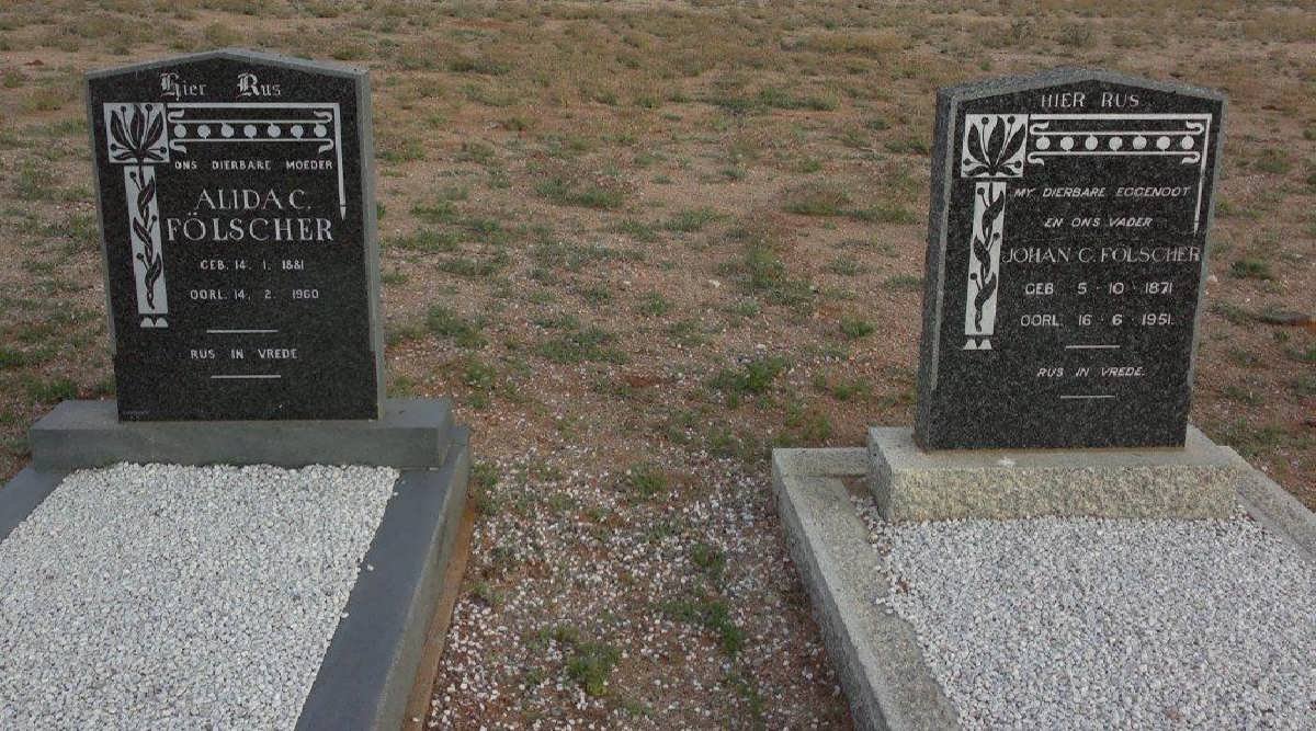 FÖLSCHER Johan C. 1871-1951 &amp; Alida C. 1881-1960