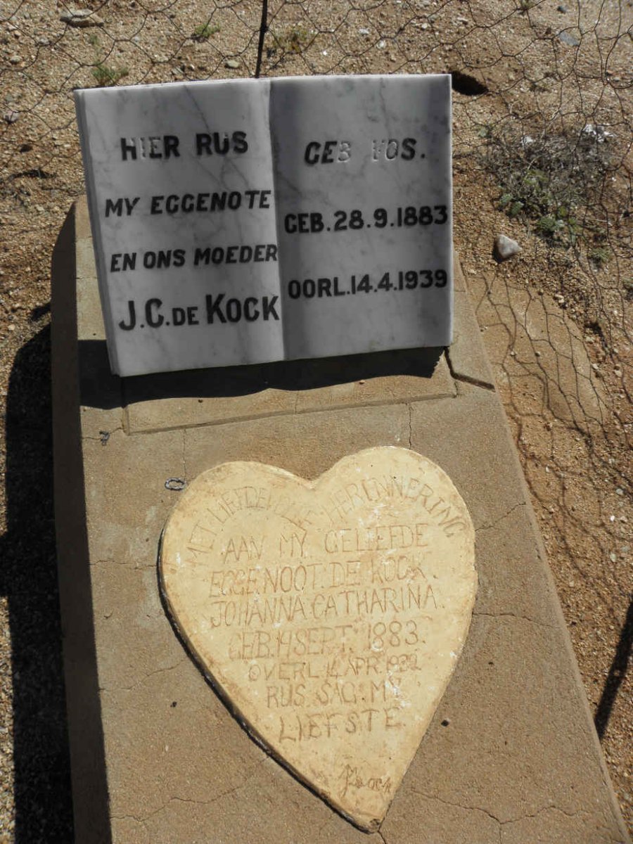 KOCK J.C., de 1883-1939 &amp; Johanna Catharina 1883-1939