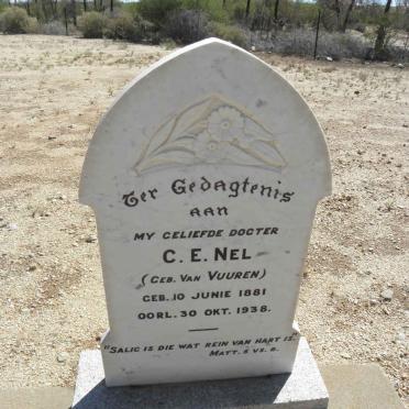 NEL C.E. nee VAN VUUREN 1881-1938