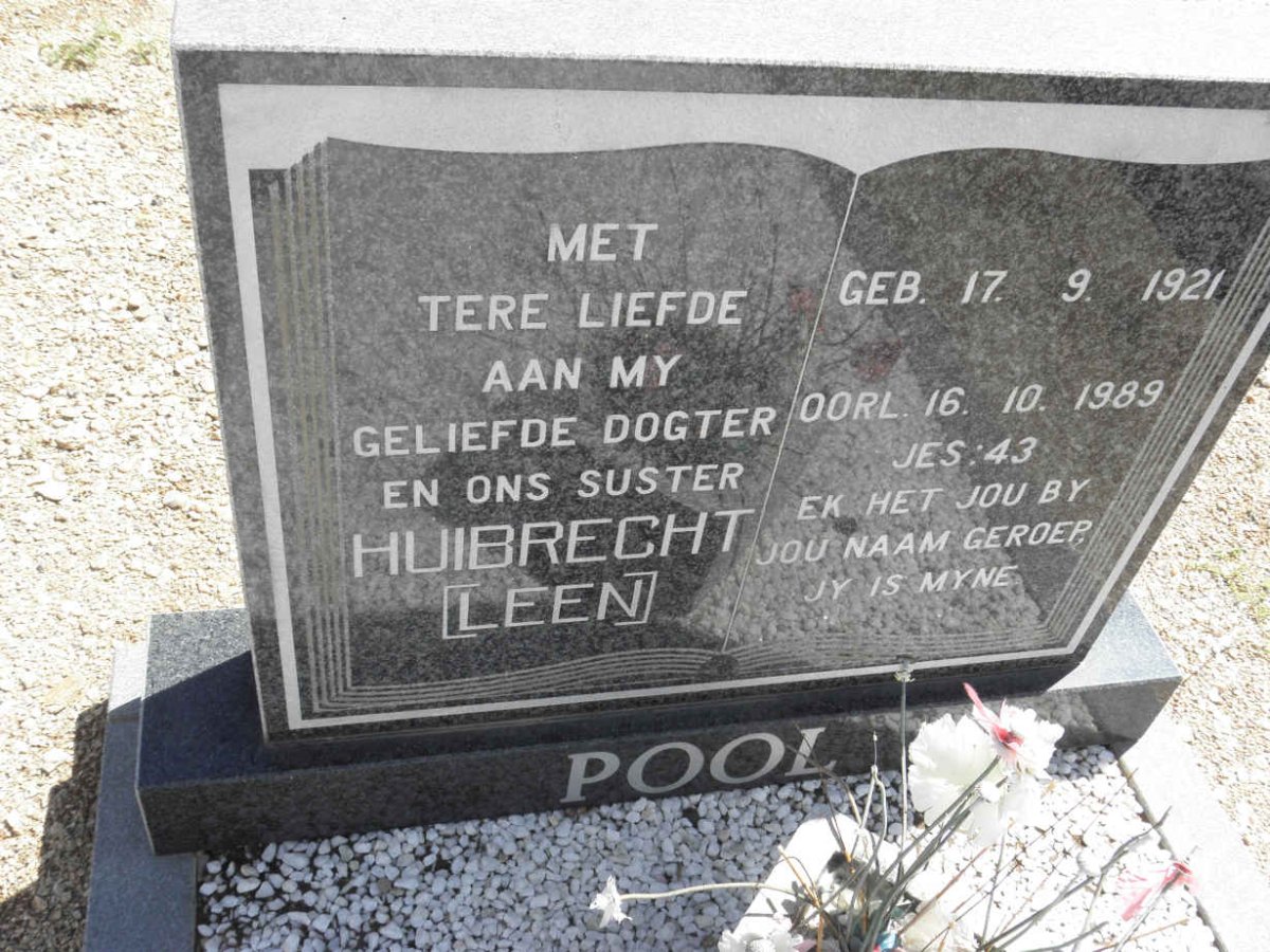POOL Huibrecht 1921-1989