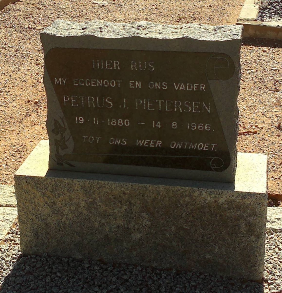 PIETERSEN Petrus J. 1880-1966