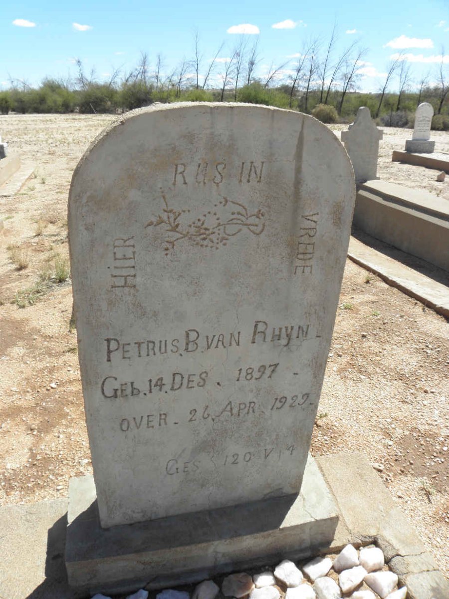 RHYN Petrus B., van 1897-1929