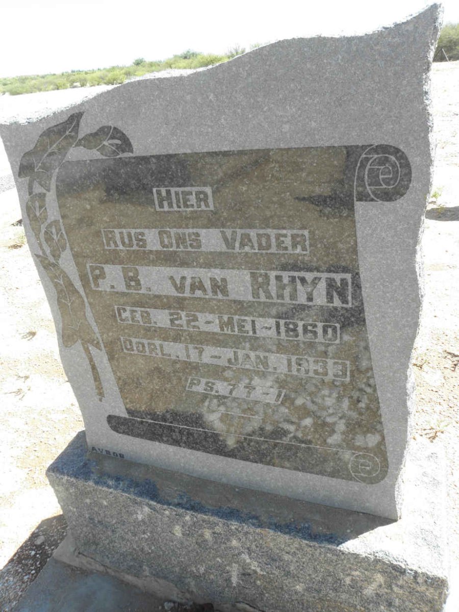 RHYN P.B., van 1860-1933