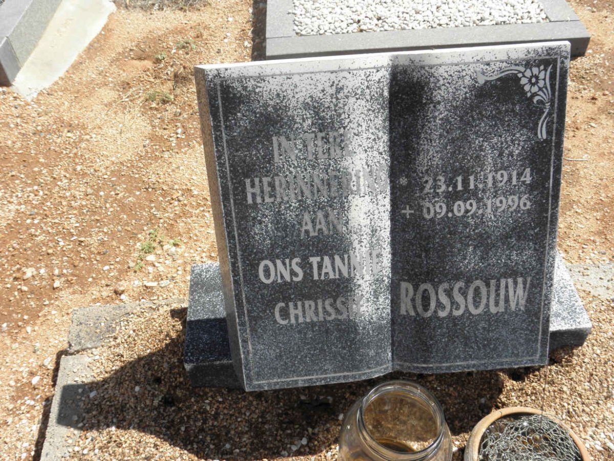 ROSSOUW Chrissie 1914-1996