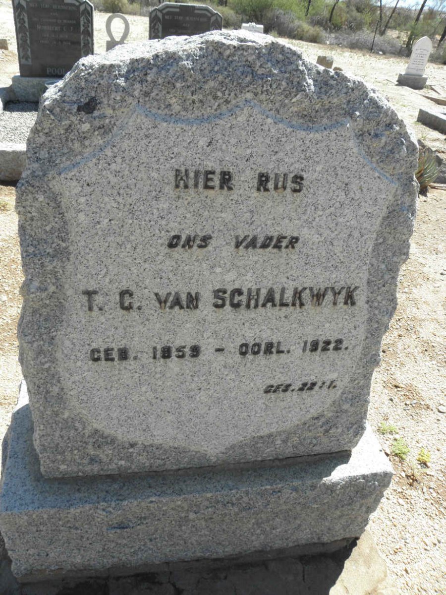 SCHALKWYK T.C., van 1859-1922