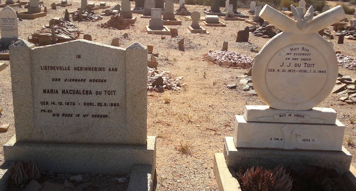 TOIT J.J., du 1872-1945 &amp; Maria Magdalena 1876-1960