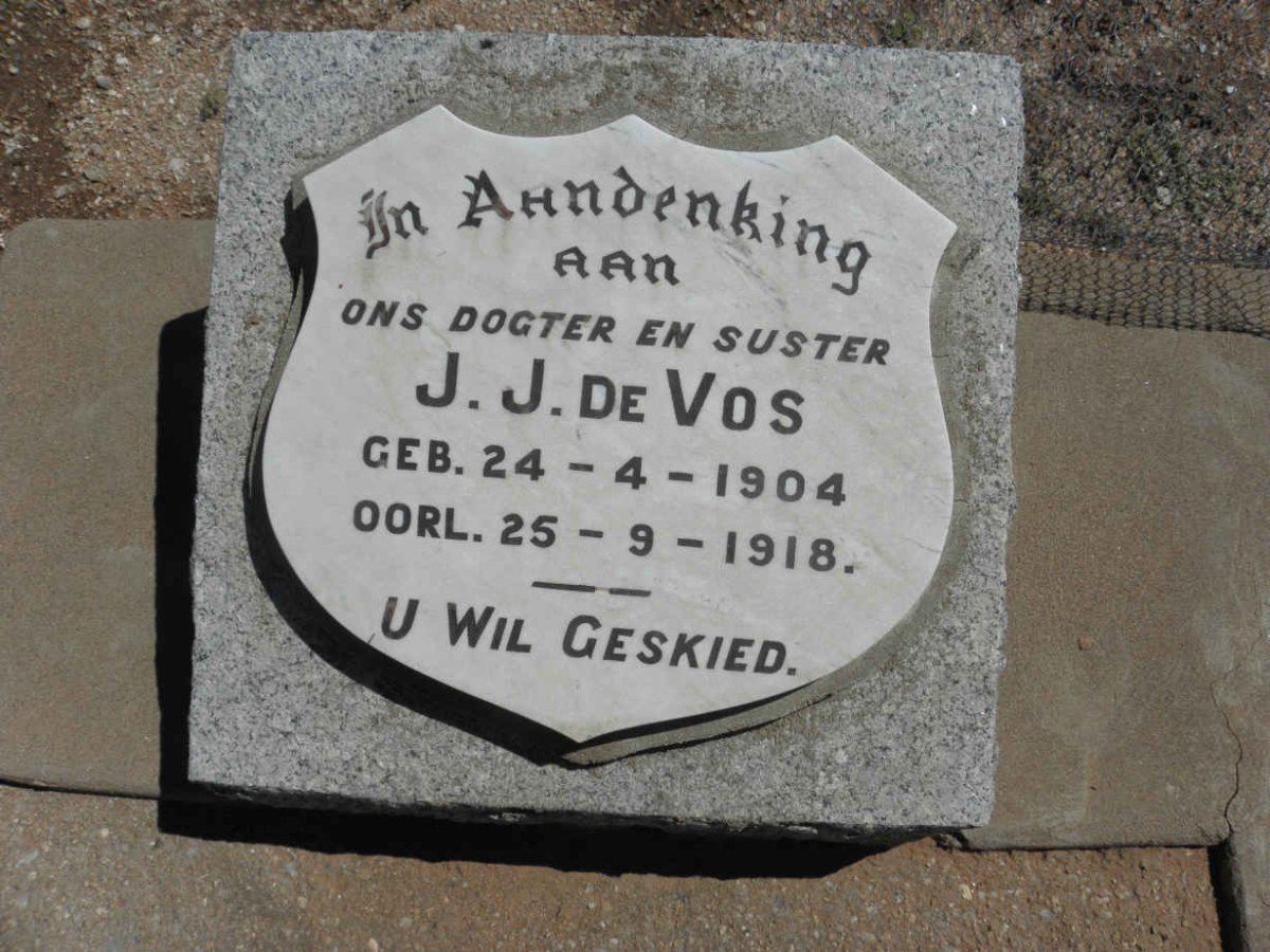 VOS J.J., de 1904-1918