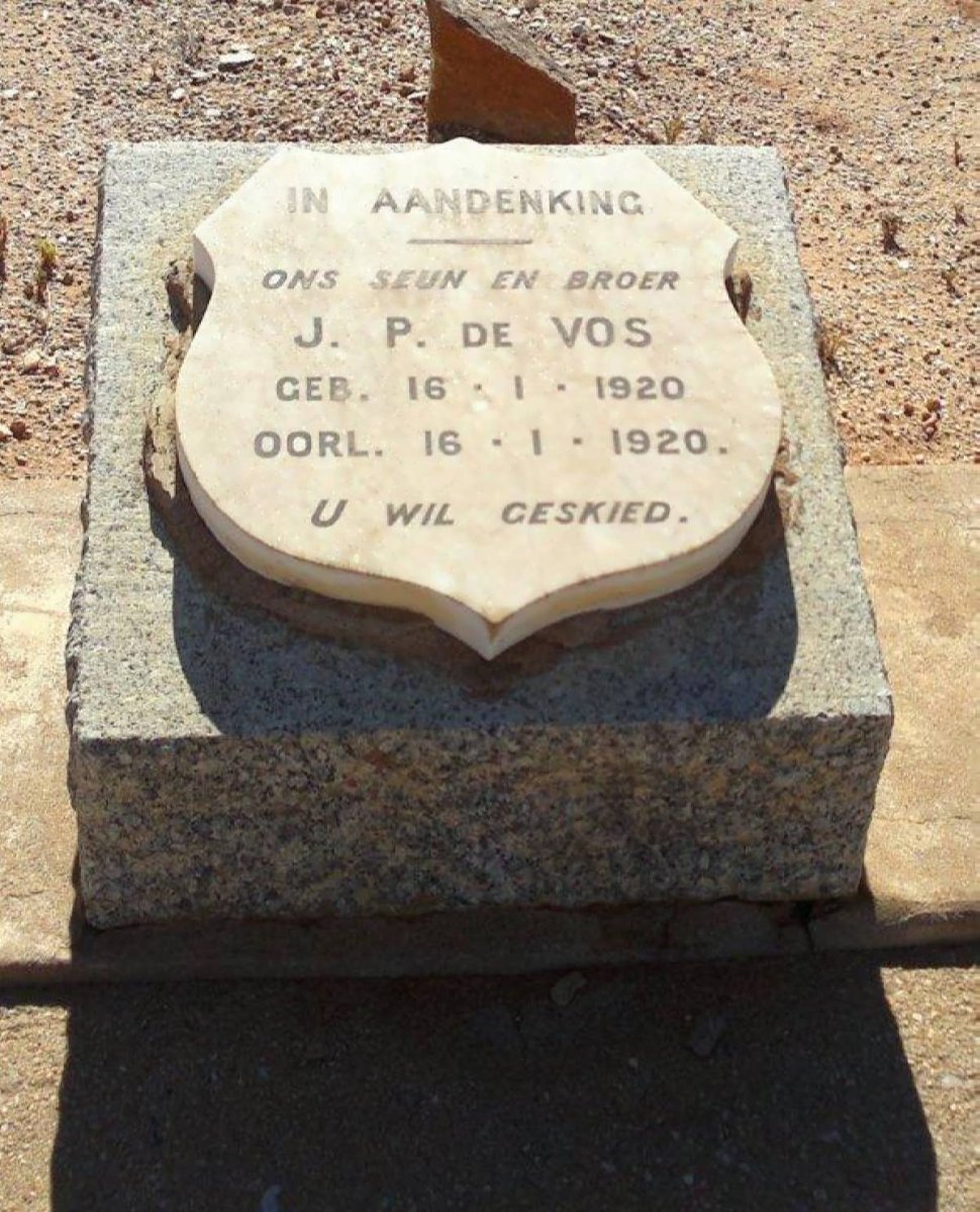 VOS J.P., de 1920-1920