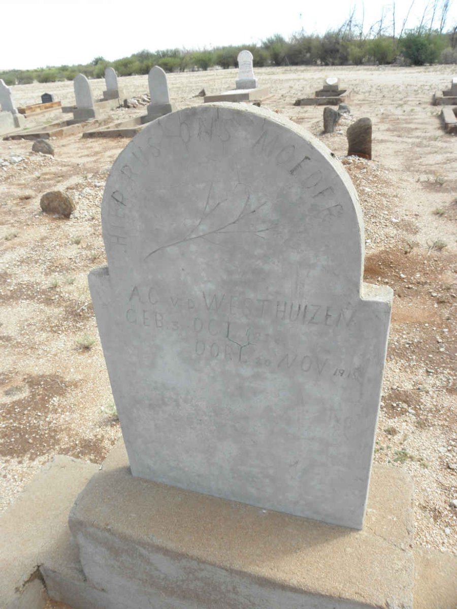 WESTHUIZEN A.C., v.d. 1838-1915