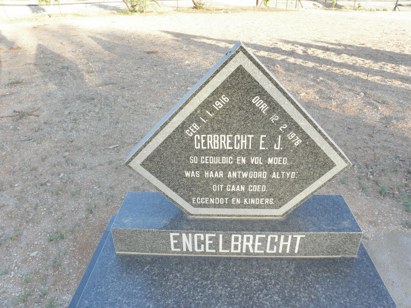 ENGELBRECHT Gerbrecht E.J. 1916-1976