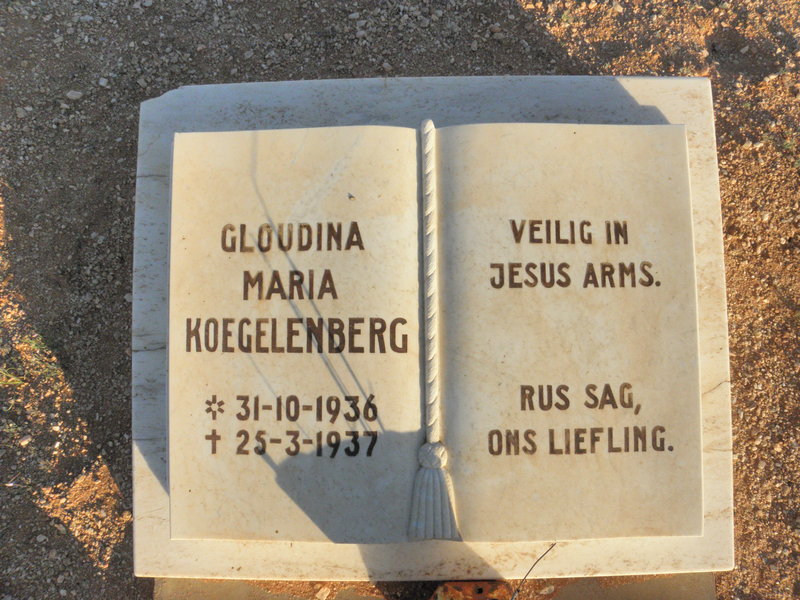 KOEGELENBERG Gloudina Maria 1936-1937