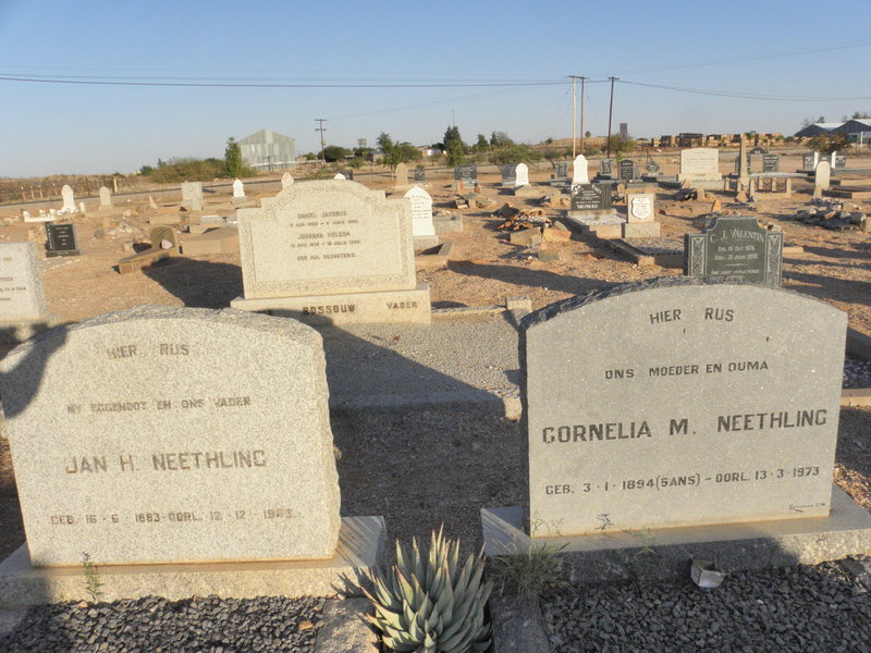 NEETHLING Jan H. 1883-1963 &amp; Cornelia M. SANS 1894-1973