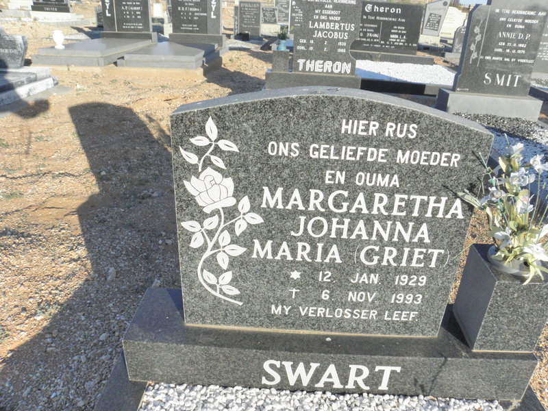 SWART Margaretha Johanna Maria 1929-1993