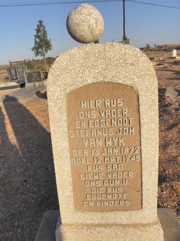 WYK Stefanus Johannes, van 1872-1945