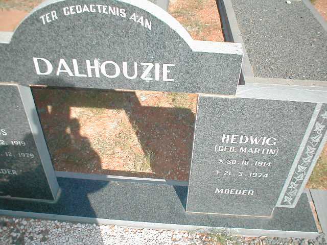 DALHOUZIE Hedwig nee MARTIN 1914-1974