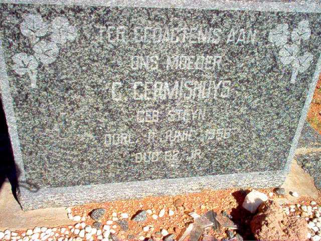 GERMISHUYS G. nee STEYN 1874-1956