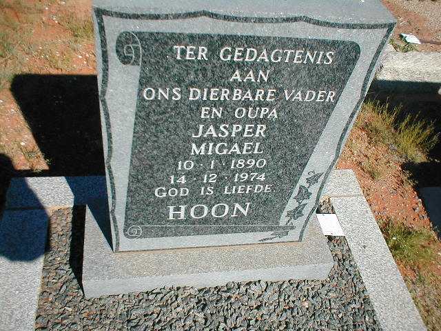 HOON Jasper Migael 1890-1974